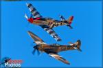 North American P-51D Mustang   &  Spitfire MkXIV - March ARB Airshow 2016: Day 3 [ DAY 3 ]