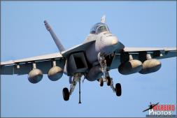 A Boeing F/A-18E Super Hornet loaded with external fuel tanks comes in for a dangerouds wire trap landing on the USS Abraham Lincoln after the Air Power Demo airshow - Photo by Britt Dietz A Boeing F/A-18E Super Hornet loaded with external fuel tanks comes in for a dangerouds wire trap landing on the USS Abraham Lincoln after the Air Power Demo airshow - Photo by Britt Dietz