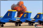 Blue Angels   &  Pyro Explosion - NAF El Centro Airshow 2014