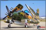 Douglas A-1E Skyraider   &  F-22A Raptor - Planes of Fame Airshow 2014 [ DAY 1 ]