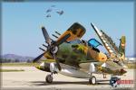 Douglas A-1E Skyraider   &  Heritage Flight - Planes of Fame Airshow 2014 [ DAY 1 ]